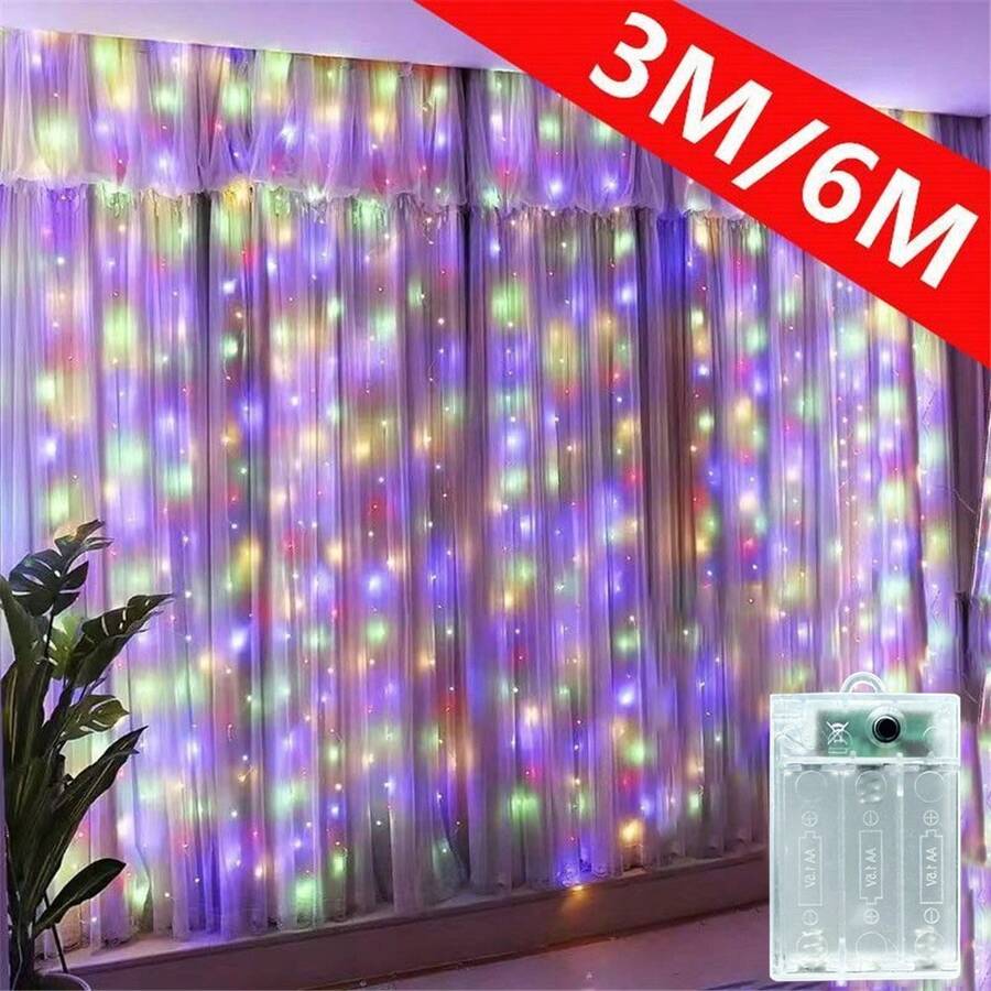 3/6m Battery Powered String Lights, Suitable For Wedding, Party, Home Decor, Holiday Atmosphere Lighting, Battery Operated Lighting