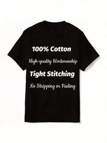 1 Funny Mother's Day T-Shirt For Mom - With The Humorous Slogan "You Scared Me, I Have Three Children", Casual Short Sleeve Crew Neck T-Shirt, Machine Washable, Black Text T-Shirt, Perfect Gift For Mothers With Three Children, Casual And Stylish Cotton T-Shirt, 180g 100% Cotton. - 黑色 - 查看 4