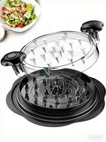 1 buah Penggiling Daging Dada Ayam Ukuran Besar, Pisau Kokoh Anti Selip, Pegangan Ergonomis, Cocok untuk Daging Babi, Sapi, dan Ayam - MultiWarna - View 11