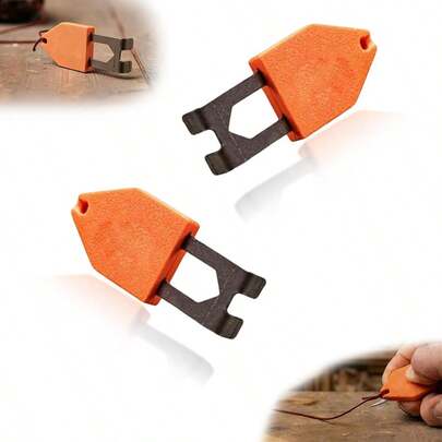 2pcs Rope Tool Anchor Hook,One-Handed Fixing Power,Fast,Carpentry Tools And Accessories, Rope Anchoring Effortless, A Truly Unique End Hook, For Home Renovation Projects