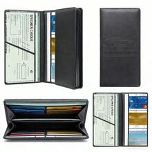 1/2pcs PU Leather Car Registration & Insurance Card Holder, Glove Box Storage Pouch, Car Truck Document Wallet, Travel Essential, Back To School, Holiday Accessory, Passport Holder - Multicolor - View 3