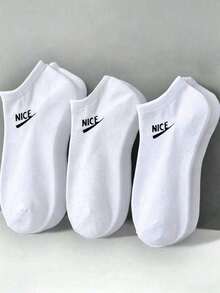 100 chiếc/80 chiếc/60 chiếc/30 chiếc/18 chiếc/10 chiếc/2 chiếc tất thuyền unisex màu trơn và in chữ, tất tàng hình, mềm mại, thoáng khí, thấm hút mồ hôi, phù hợp cho mặc hàng ngày, công sở, mọi mùa. - Nhiều màu - Xem 3