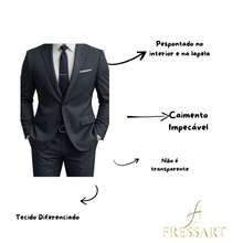 Men's Slim Fit Polyviscose Suit For Weddings - Graphite Chess - View 2