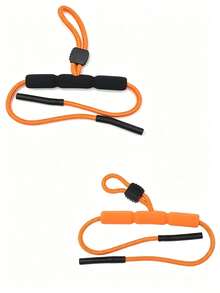 1 pieza Cadena retenedora de gafas, cuerda ajustable flotante anti-caída para gafas deportivas de esnórquel de playa, cuerda de retención práctica para natación, esenciales de playa, accesorios de piscina - Multicolor - Ver 2