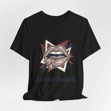 Taste Back T-Shirt |   Kiss All The Time Disco Occasionally - 黑色 - 查看 8