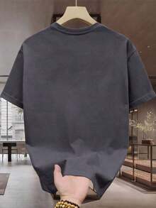 Summer Men's Crew Neck T-Shirts Gym Leisure Vacation High Quality Men's Shirts Fashion Prints Y2K Men's Clothing Festival Sweatshirt Men's Sets Men's Gifts Local Mexico - 深灰色 - 查看 2