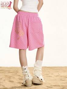 Women Shorts - Pink - View 8