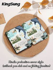 Kingsung 海洋元素拼接图案平板电脑保护套，适用于 iPad Air 8 (M4) 2026 (11 英寸)、Air 8 (M4) 2026 (13 英寸)、9.7/10.2/10.5/10.9/12.9/Pro 11、第十代 Air 8 (M4) 2026 (11/13 英寸)、三星 Galaxy Tab S6 Lite 10.4 英寸、Kindle Paperwhite 第十二代 2024、Kindle 第十一代 2022。具备防摔保护、智能支架、自动唤醒和睡眠模式。 - 彩色 - 查看 10