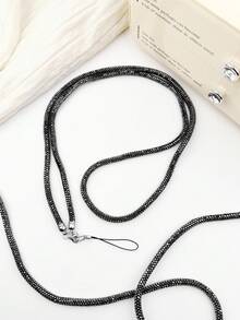 Dây đeo điện thoại đính đá pha lê toàn bộ 6cm, dây đeo chéo cao cấp chống thất lạc dành cho nữ. - Nhiều màu - Xem 16