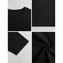 Impala Camiseta Gráfica Divertida de Talla Grande para Hombre, Camiseta con la Frase 'Para Insultarme'.Camiseta sarcástica con chiste, de tela suave, transpirable y cómoda, de manga corta, perfecta para el verano. - Negro - Ver 8