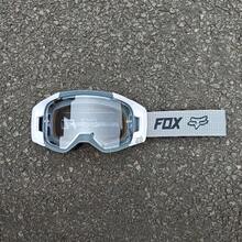 1PC In-Stock Off-Road Motorcycle Goggles, Protective Eyewear, Motorcycle Ski Goggles, Outdoor Riding Glasses - 白色和灰色相間的邊框,配銀色飾邊 - 查看 11