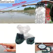 Teettartee Jaring Ikan Nilon 3 Lapis untuk Memancing di Luar Ruangan dan Berkemah, Jaring Insang Ikan Mas, Jaring Gantung, Jaring Pancing, Ketebalan 2.0, Ukuran Jala 8cm, Cocok untuk Menangkap Ikan Besar, Jaring Insang Ekstra Panjang - MultiWarna - View 6