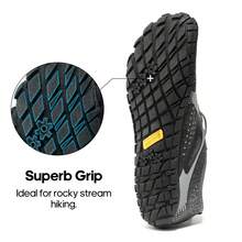 Men's Water Shoes Barefoot Athletic Lightweight Sports Aqua Shoes Outdoor Swim Fishing Hiking Diving Surf Walking Water Shoe - 深灰色 - 查看 7