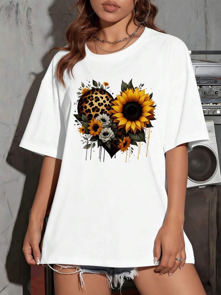 Dam-T-shirts - Vitt - Visa 1
