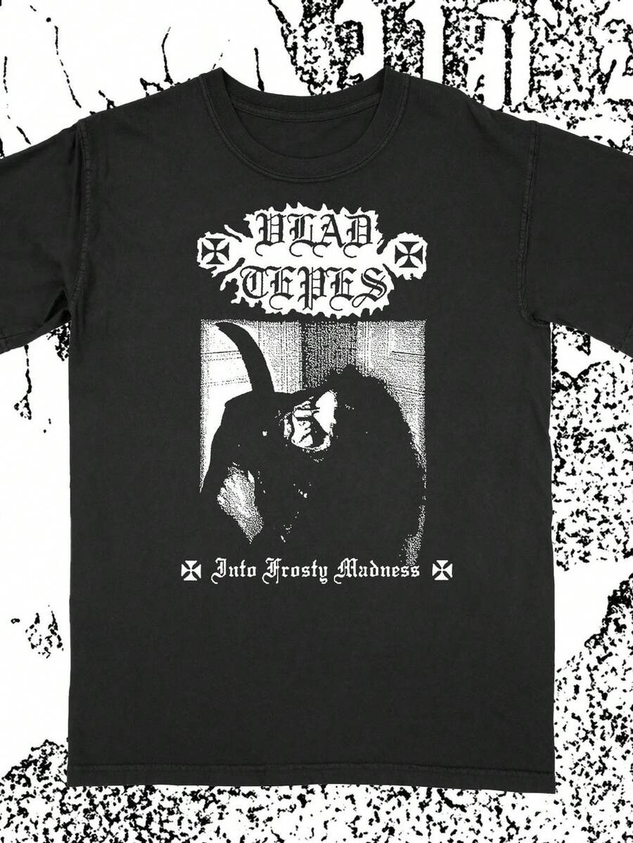 Vlad Tepes Francs Raw Black Metal S1Hort eeve Heavy cotton S1Hirt.