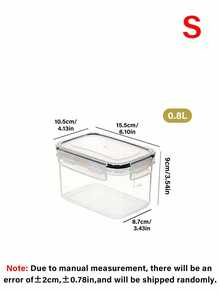 24/16/8/4pcs Airtight Food Storage Containers (With Lids) Transparent Plastic Kitchen Storage Boxes, Stackable Dry Food Storage Jars With Labels And Markers, Leak-Proof Grain And Cereal Storage Containers, Reusable Kitchen Essentials - Multicolor - View 14
