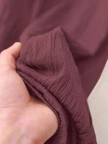 Camisa minimalista casual para mujer, adecuada para el verano - Rojo violeta - Ver 8