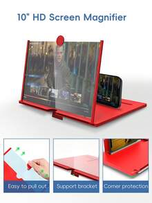 New High-Definition Mobile Phone Screen Magnifier With Foldable Stand - 10/12 Inch Desktop Video Magnifier. Suitable For Various Models. Convenient To Carry. - Multicolor - View 6