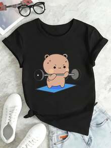 Women T-Shirts - Black - View 2