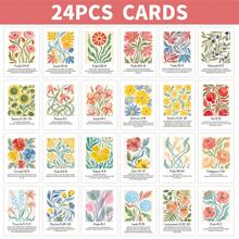 24pcs Inspirational Bible Verse Cards - Watercolor Floral Design Scripture Cards, Daily Bible Scripture Cards, Christian Prayer Cards, Encouragement Cards, Religious Gifts - A - View 3