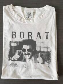 B1Orat S1Hirt, R Comedy Movie T1S1Hirt, Sacha Baron Cohen Graphic T1EE, Vintage Movie S1Hirt, Cla1ssic Movie UniS1ex T1S1Hirt. - 白色 - 查看 1