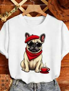Dam-T-shirts - Vitt - Visa 2