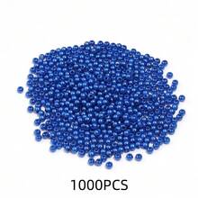 10-1000顆深藍色壓克力珍珠裝飾珠，4-20mm尺寸，圓形，適用於DIY珠寶製作、項鍊與手鍊手工藝，情人節與日常主題混色珠 - 深藍色 - 查看 9