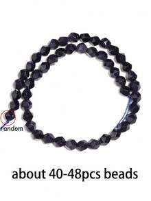 1 String Naturalism Natural Faceted Stone Beads Tricolor Tiger Suitable For Diy Bracelet Necklace Earring Making Jewelry Accessories 6 8 10mm - Multicolor - View 42