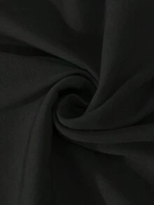 Vestido sin mangas con lazo decorativo con cuentas y espalda descubierta para mujer en color rojo - Negro - Ver 3