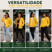 Women's Windbreaker Jacket Blouse Brazil Winter Autumn Cup - Màu vàng - Xem 5
