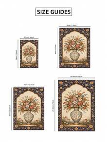 1pc Frameless Persian Floral Vase Wall Art  Print Vintage Botanical Elegant Flower Poster Aesthetic Apartment Living Room Bedroom Back To School Funky Posters Dorm Essentials - Persian Flowers - View 8