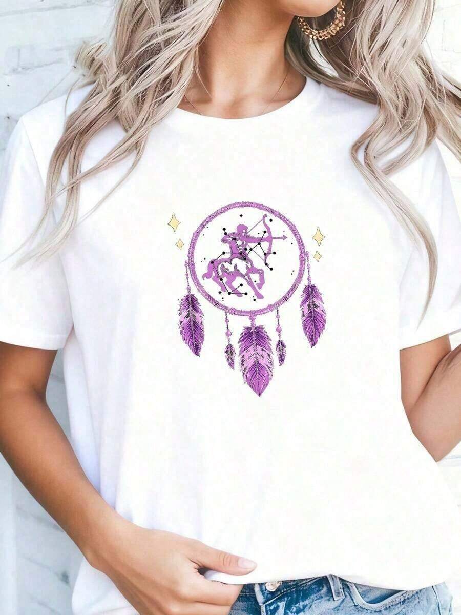 Women's Retro Palm Tree Desert California Vintage Summer T-Shirt. Suitable As A Gift. Women's T-Shirt. Elegant Blouses. Boho Chic. Soft, Breathable, And Comfortable Women's Top, Ideal For Spring, Summer, And Fall, Perfect For Vacations, Travel, And Everyday Wear. Suitable As A Gift. Women's T-Shirt. Elegant Blouses. Boho Chic. Soft, Breathable, And Comfortable Women's Top, Ideal For Spring, Summer, And Fall, Perfect For Vacations, Travel, And Everyday Wear. - 白色 3 - 查看 1