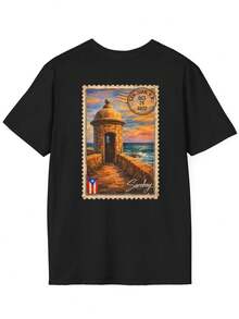 Antigua San Juan Garita T1S1Hirt Selo postal de Puerto Rico S1et - Negro - Ver 2