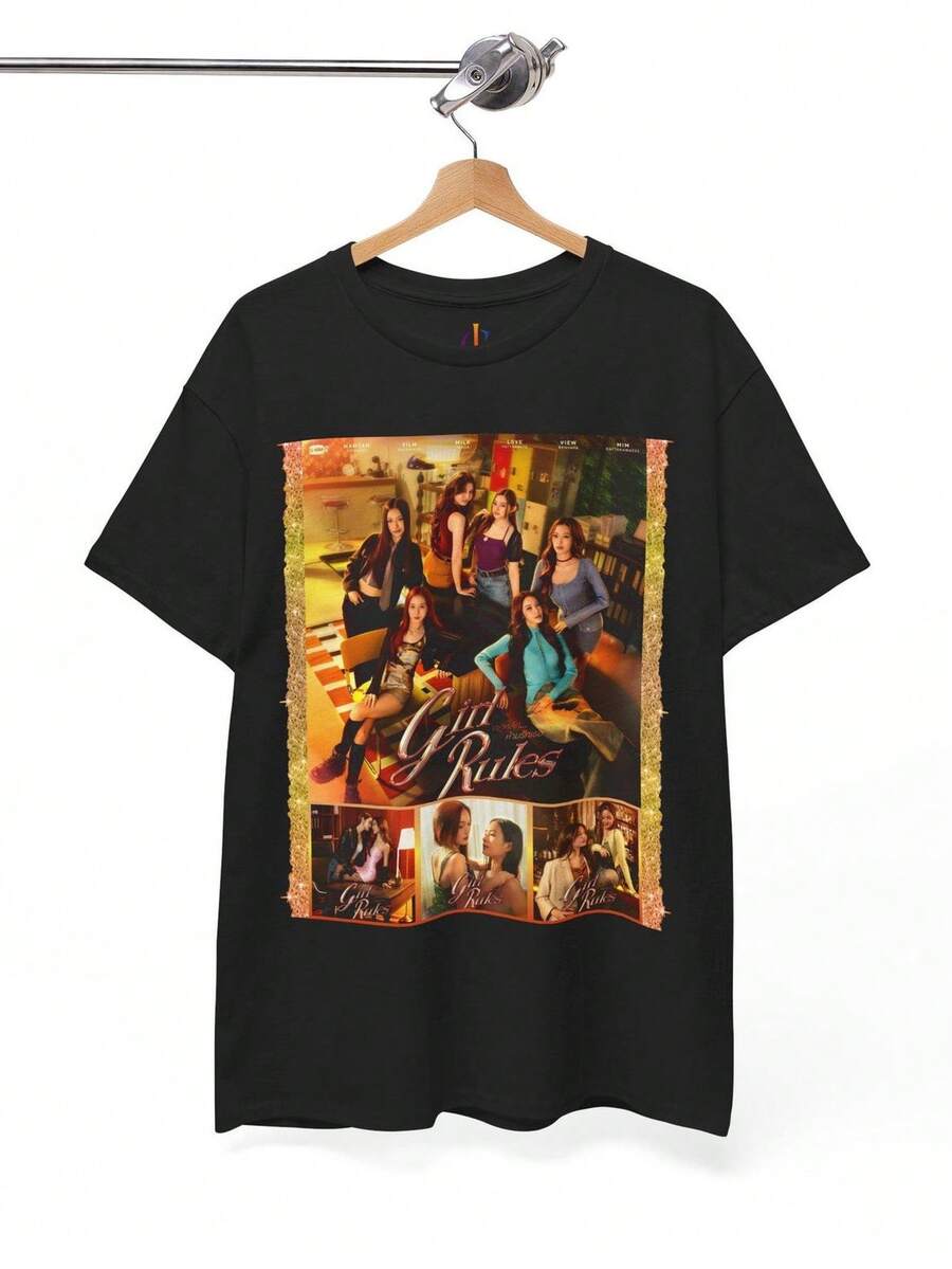 Gir1l1l Rules GL Series T1EE MilkLove NamtanFilm View Mim Fan S1Hirt Thai GL Actress Art T1S1Hirt Yuri Series Fan Gift Aesthetic Graphic T1EE - 黑色 - 查看 1