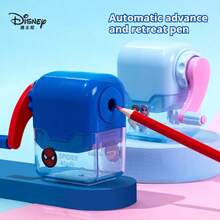Disney 迪士尼旋转式削铅笔器，手摇式耐用卡通削铅笔器，适合小学生 - 圓形 - 查看 3