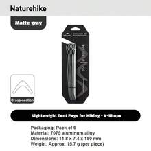 Naturehike 6个轻便帐篷地钉，适合徒步旅行 - 彩色 - 查看 8