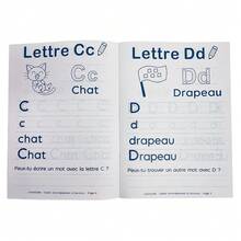 Lachilly 32 Pages French Alphabet Handwriting Practice Workbook For Kids, Learn To Write Letters, Tracing & Writing Activity Book For Preschool Toddlers, Montessori Educational Workbook Age 3+ - Multicolor - View 7
