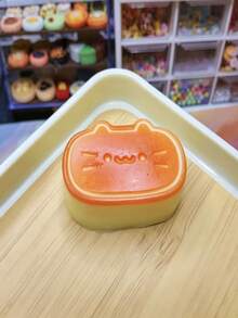 Juguete antiestrés de gato con queso y pudín, juguete de apretón para curación de estudiantes y adultos, herramienta de alivio del estrés de diseño lindo reutilizable, decoración de escritorio para alivio de la ansiedad, juguete de apretón de alta calidad de estilo aleatorio, juguete de apretón para regalos de fiesta, juguete de apretón para niños y adultos - Multicolor - Ver 8