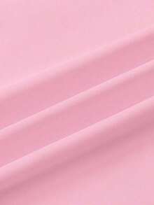 Camisa casual de manga larga de un solo pecho y holgada de unicolor para mujer, otoño - Rosa Pálido - Ver 5
