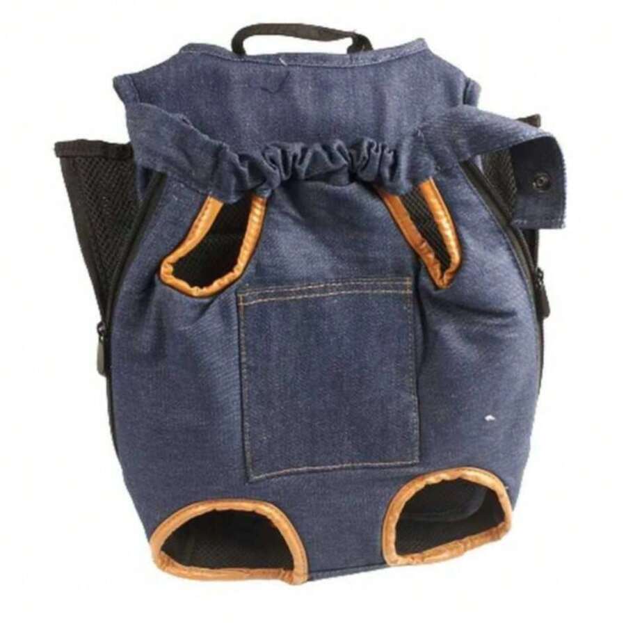 Portable Pet Backpack For Outdoor Travel - Dusty Blue - View 1