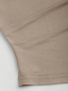 Set de 3 camisetas casuales de mujer en unicolor con hombros oblicuos y cómodas - Multicolor 9 - Ver 5
