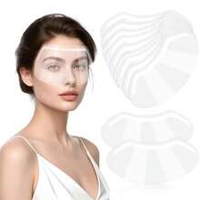50/100 piezas Protector facial transparente desechable, máscara protectora para microblading, salón de belleza, spa, peluquería - transparente - Ver 3