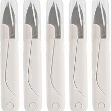 5 Packs Stainless Steel Thread Cutter Scissors - Ergonomic, Versatile, And Durable For Crafting, Embroidery, And Knitting - A - View 1