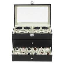 YUNRUX Watch Boxes & Organizers - 棕色 - 查看 9