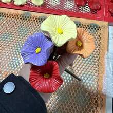 创意喂鸟器花园插杆饮水器支架蜜蜂鸟饮水器鸟浴架蜜蜂饮水站便携式花园装饰家用鸟类用品 - 多色 - 查看 7