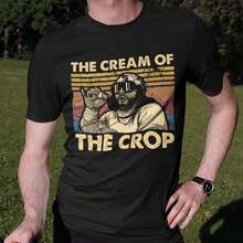 The Cream Of The Crop Camiseta, Moletom e Blusas Vintage Retro Unissex - Preto - Ver 1