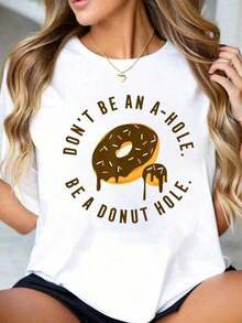 100% Cotton T-Shirt With A Tropical Fruit And Lemon Print, A Cute Bow, And A Summery Style For Women. Short-Sleeved, Crew-Neck T-Shirt For Women. | Soft And Stretchy, Casual And For The Gym, Essential For Gamer's Day And Valentine's Day - Unisex Short-Sleeved, Crew-Neck T-Shirt In Loose-Fitting Cotton With A Vintage Urban Style. - 白色 7 - 查看 7