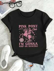 Women T-Shirts - Black - View 2