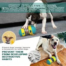 1pc Dog Puzzle Slow Feeder Toy, Rolling Treat Dispenser, Interactive Food Bowl, Keeps Dogs Entertained - 綠色 - 查看 2