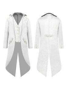 Cosplay Clothing - Jacquard Tuxedo White - View 6